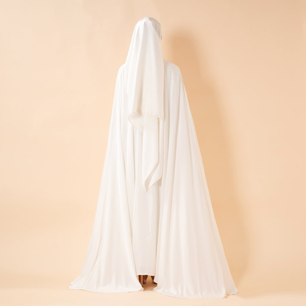 Luxury Satin Royal Cape Abaya(MA326)