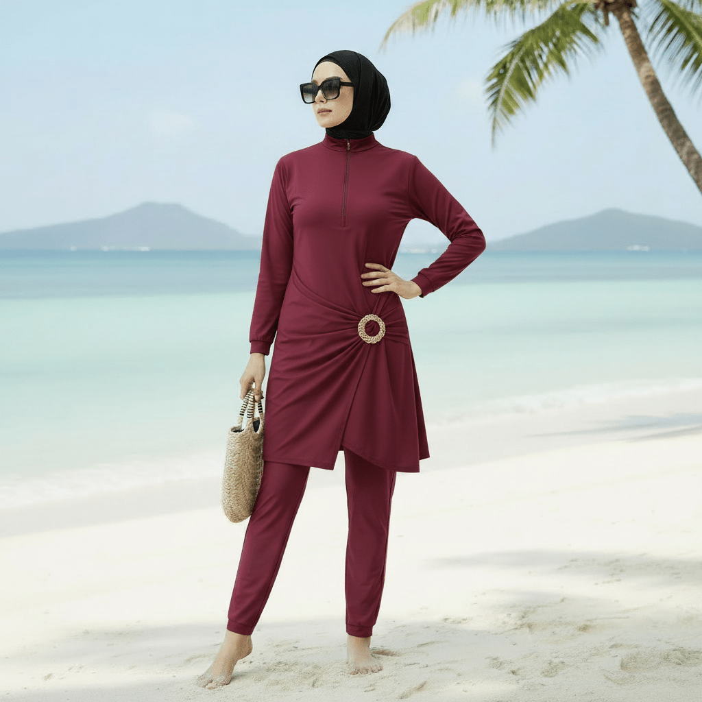3-Piece Modest Burkini Set(MB024) - Mariam's Collection