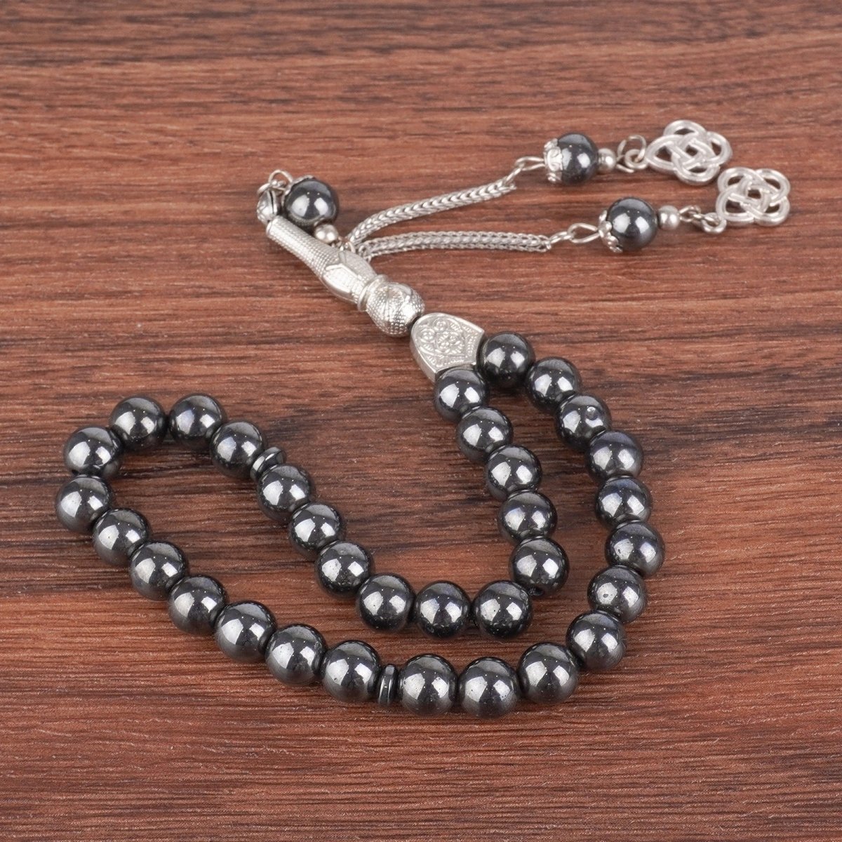 33 Bead Black Obsidian Tasbeeh(MR084) - Mariam's Collection