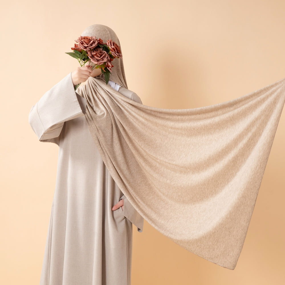 Cloud Soft Wool Blend Jersey Hijab(MH197)