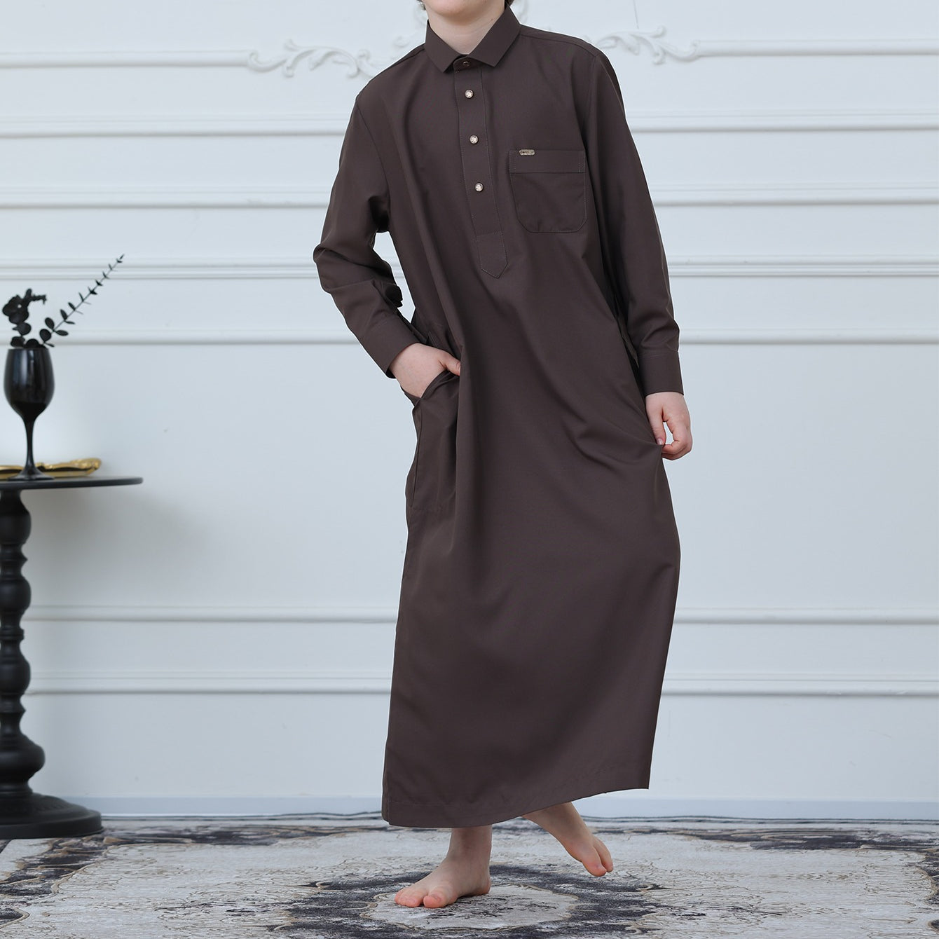 Boys Button-Front Thobe(MKB011)