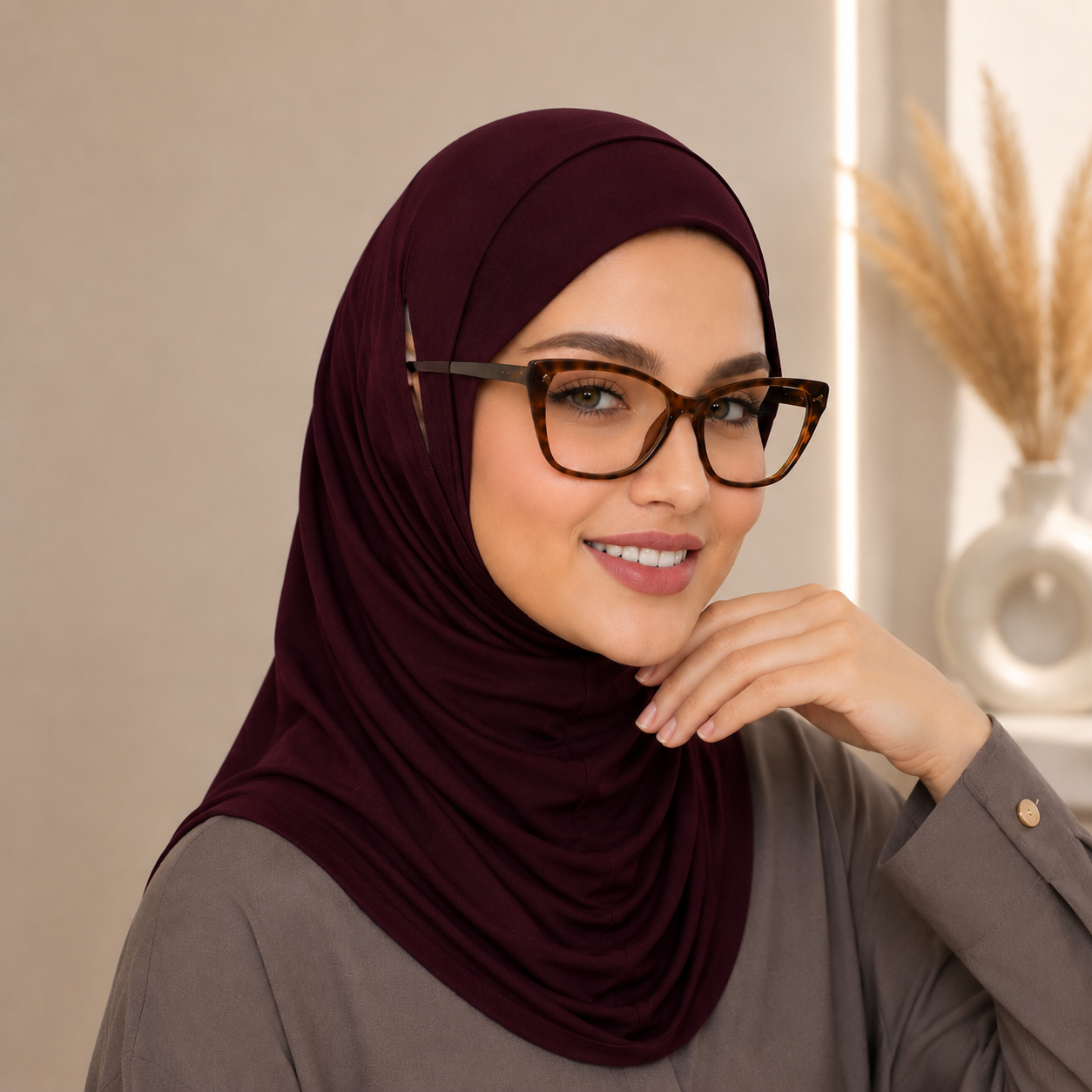 Instant Hijab – Cotton Modal Stretch Hijab, Ear-Friendly