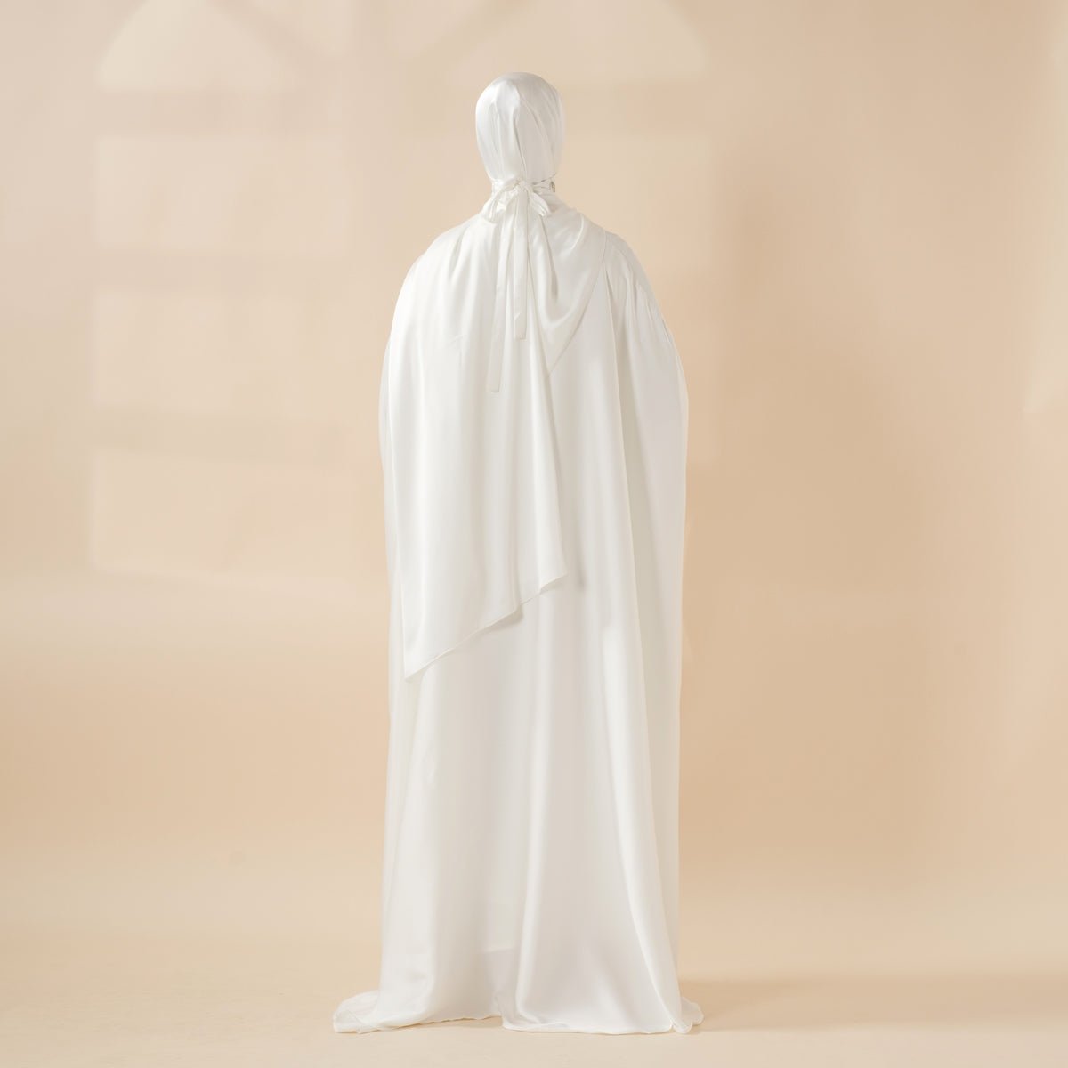 5 - Piece Set Butterfly Abaya With Niqab, Loose Full Cover Satin Abaya (MOA019) - Mariam's Collection