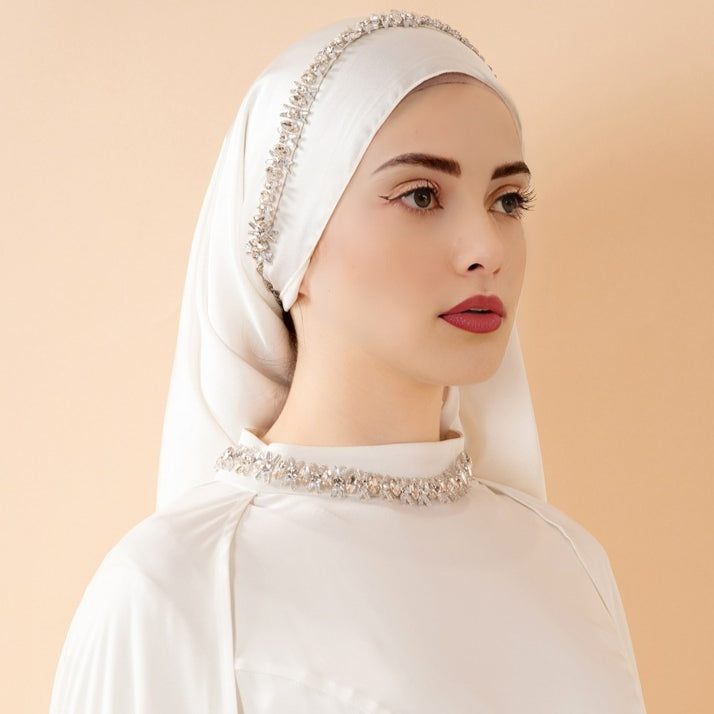 Luxury Satin Royal Cape Abaya(MA326)