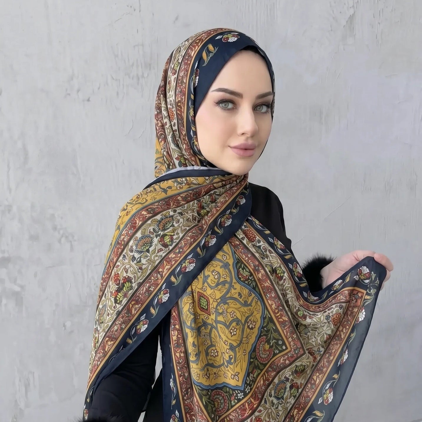 Printed Hijab Scarf(MH239)
