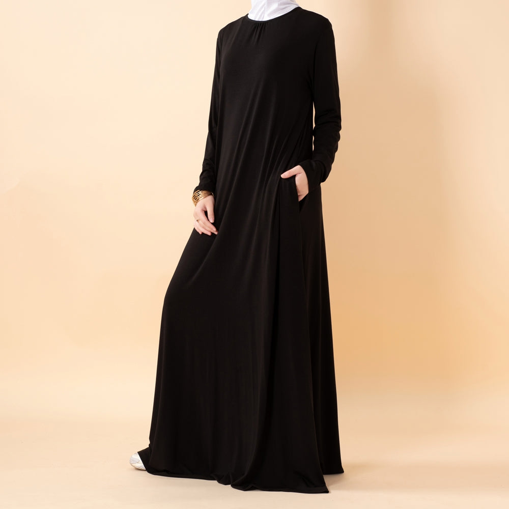 Natural Stretch Premium Lenzing™ Modal A-Line Dress (MA357)