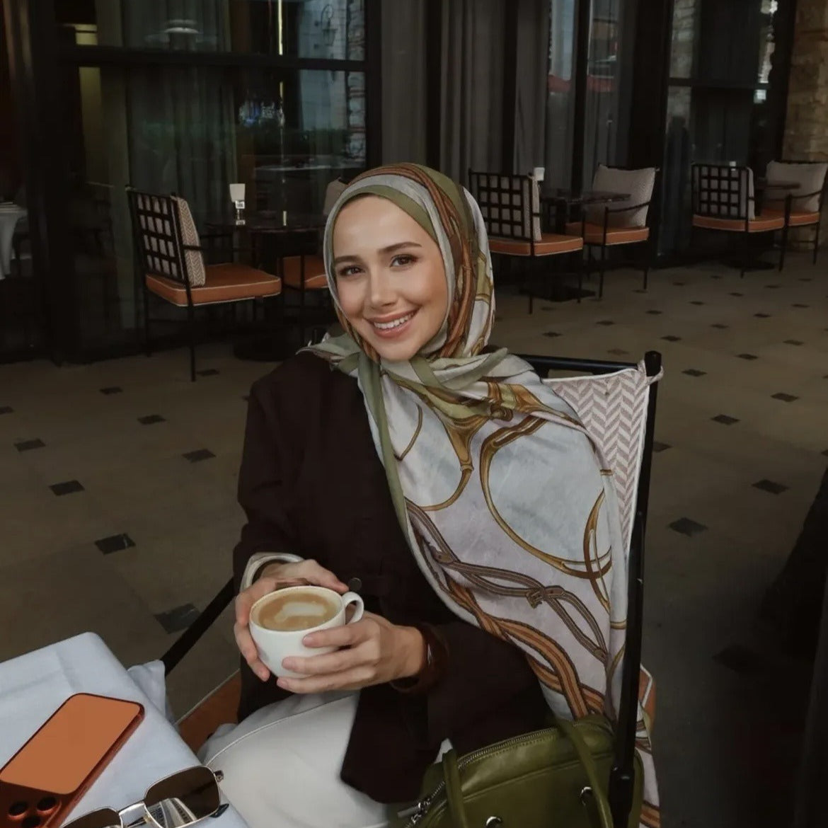 Printed Cotton Hijab Scarf | Soft Breathable Long Headscarf(MH201)