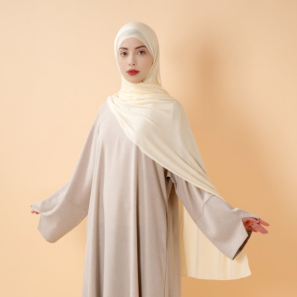 Cloud Soft Wool Blend Jersey Hijab(MH197)