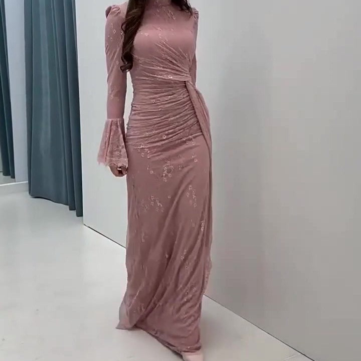 Sequin Embellished Maxi Dress(MS282)