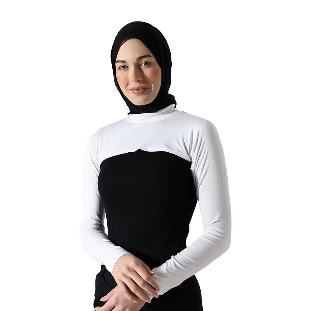 🎁 Modest Shoulder-Cover Base Layer Versatile Sleeveless Inner Top with Attached Sleeves | One Size (MAC409) (100% off)