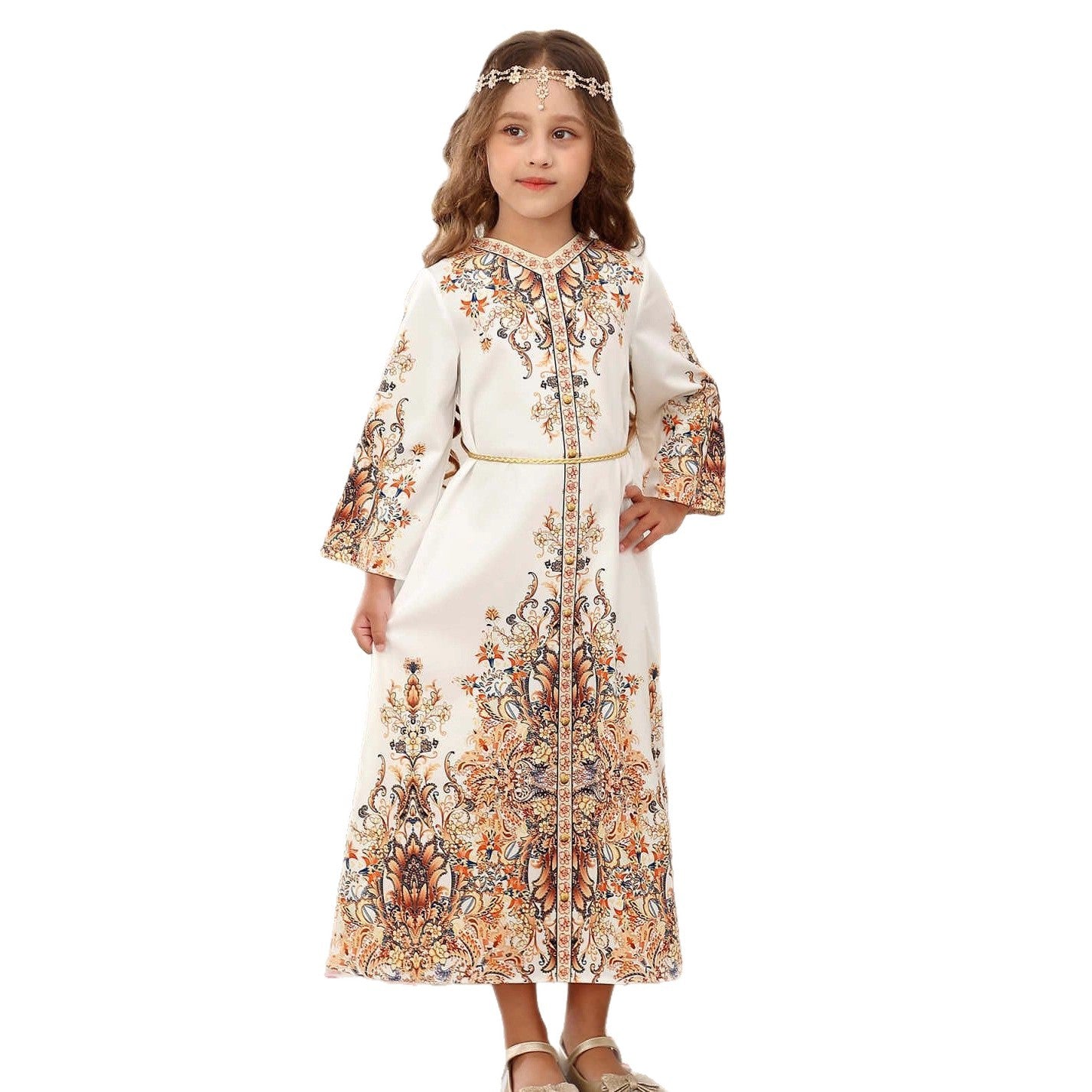 Elegant Kids Formal Kaftan Kid Abaya(MKG017)