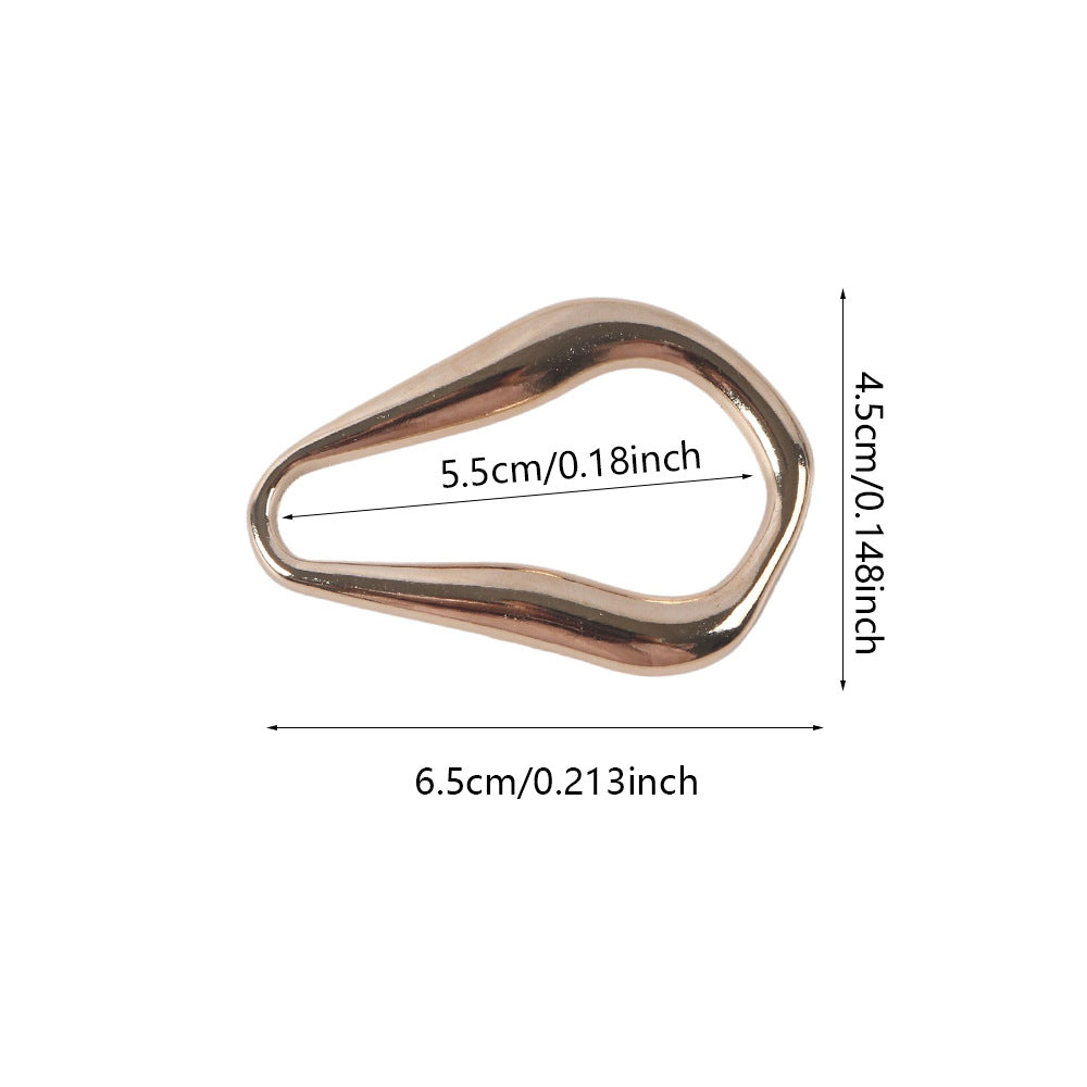 Irregular Metal Hijab Ring(MAC365)