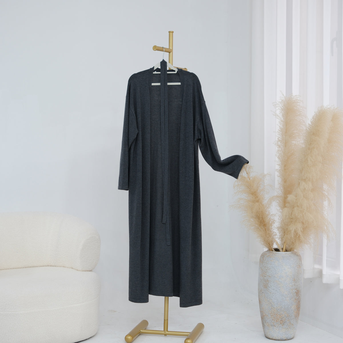 Garment care information for jersey knit abaya set
