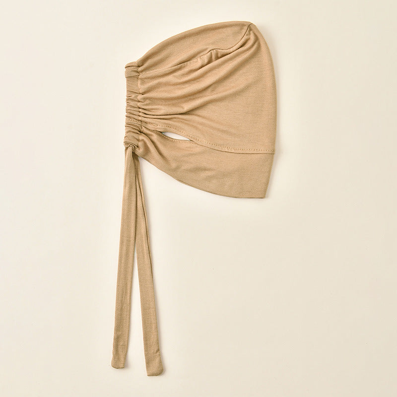 Modal Tie-Back Under Cap with Ear Openings(MH204)