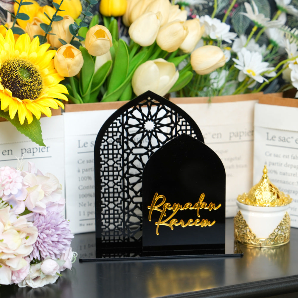 Islamic Hollow Pattern Acrylic Tabletop Decor (MAC404)