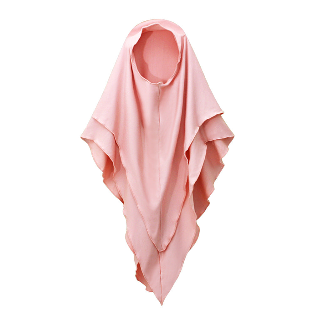 Matching Color Ruffle Abaya 2-Piece Set Kid Abaya(MKG011)