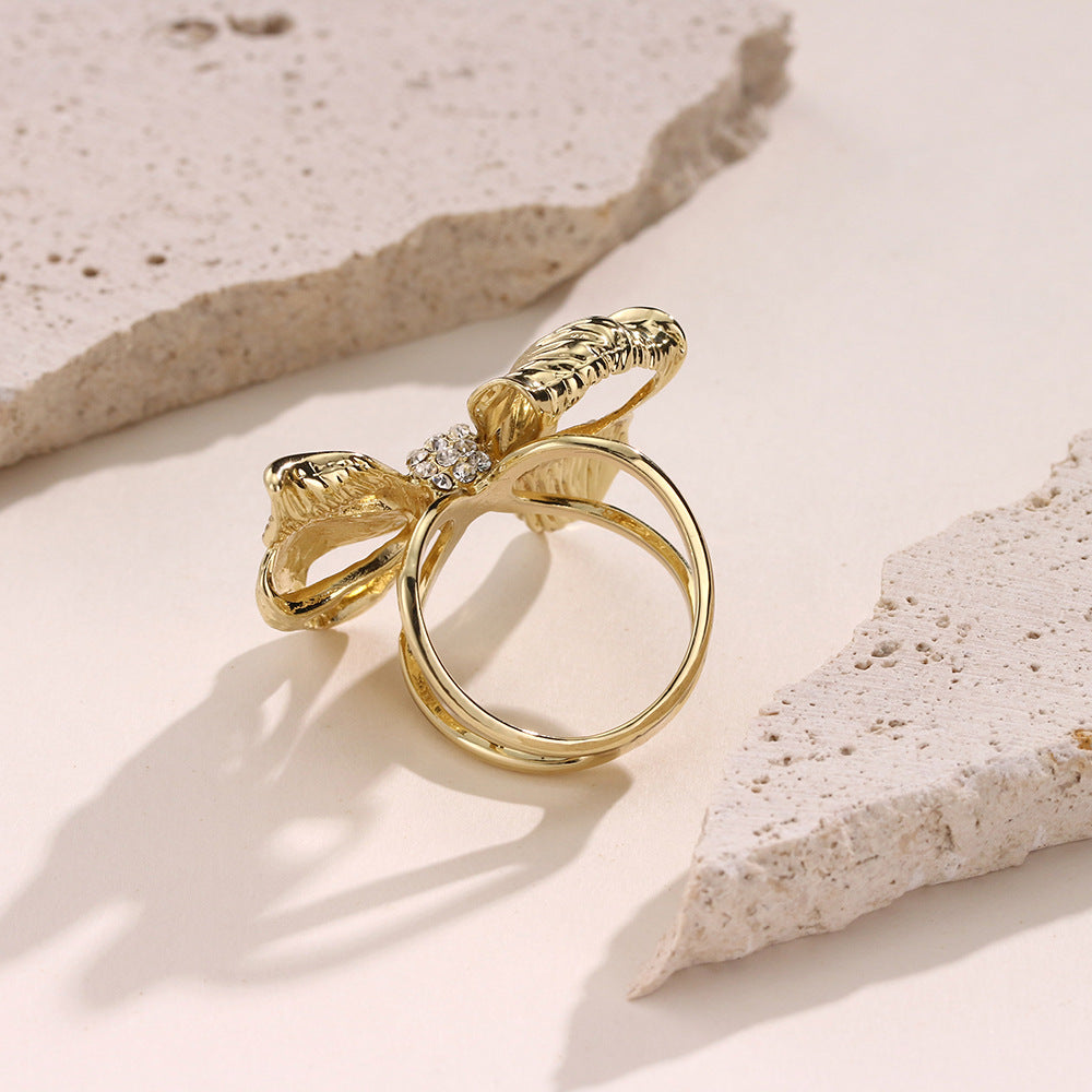 Versatile Accent Embroidered Bow Hijab Ring (MAC340)