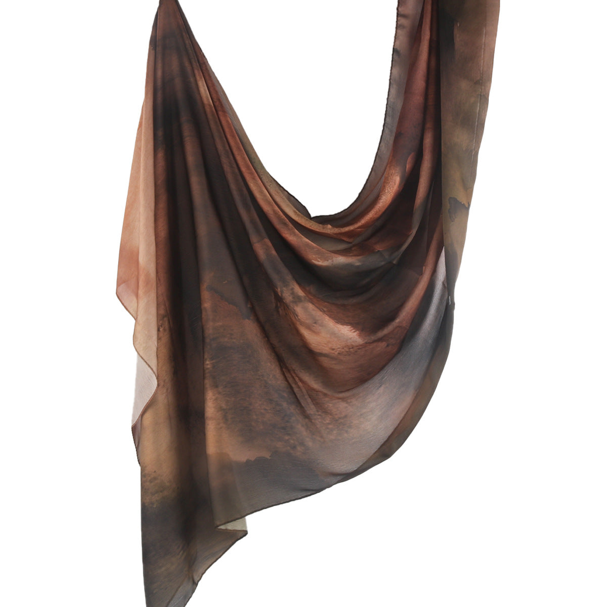 Silk Marble Print Hijab Scarf(MH209)