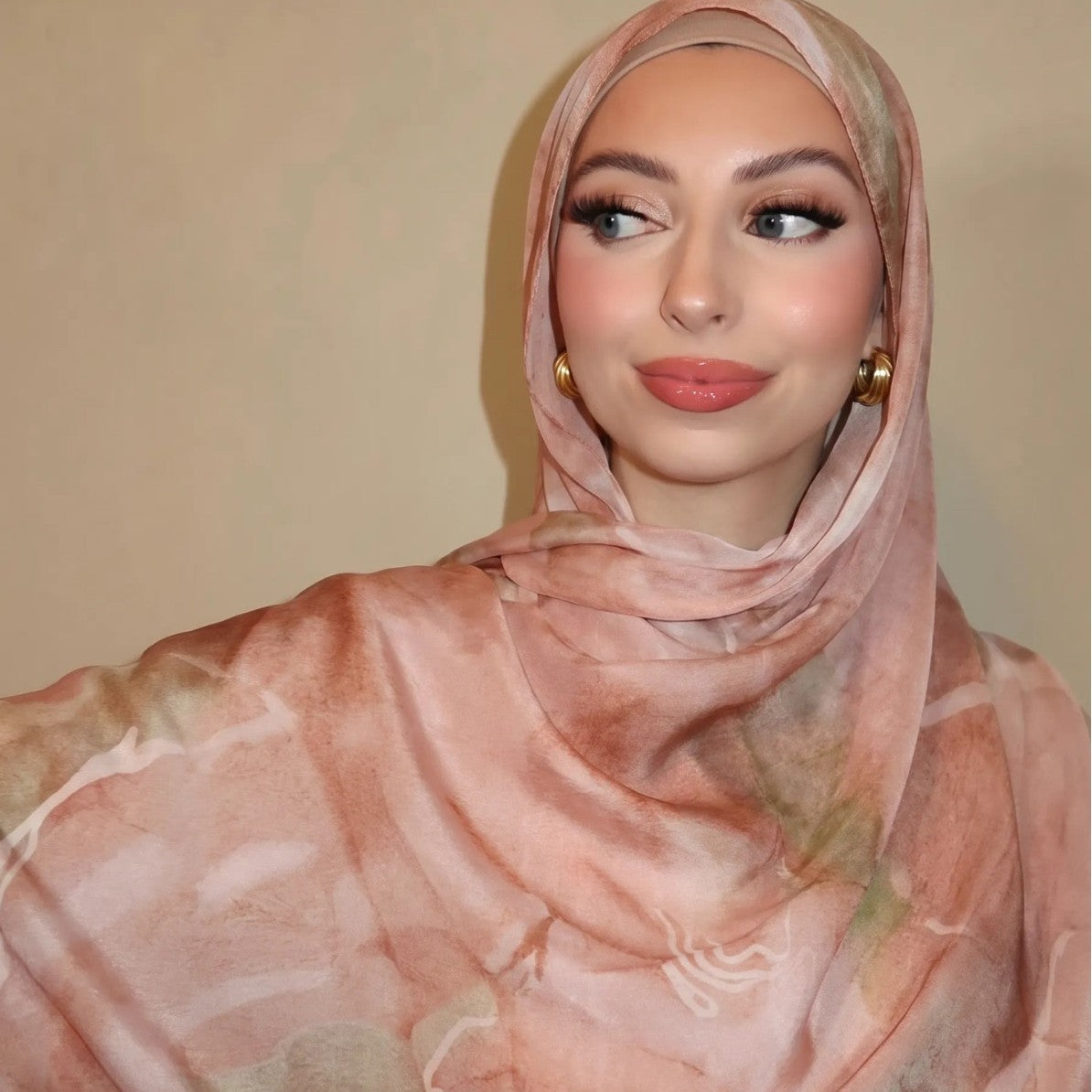 Watercolour Wash Hijab Scarf(MH240)