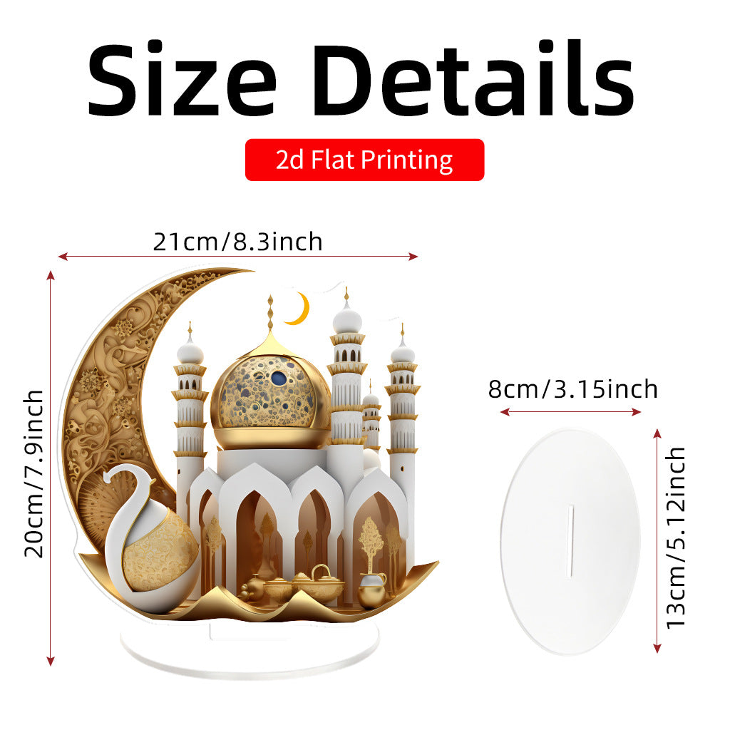 Islamic Style Mosque Acrylic Tabletop Decor (MAC386)