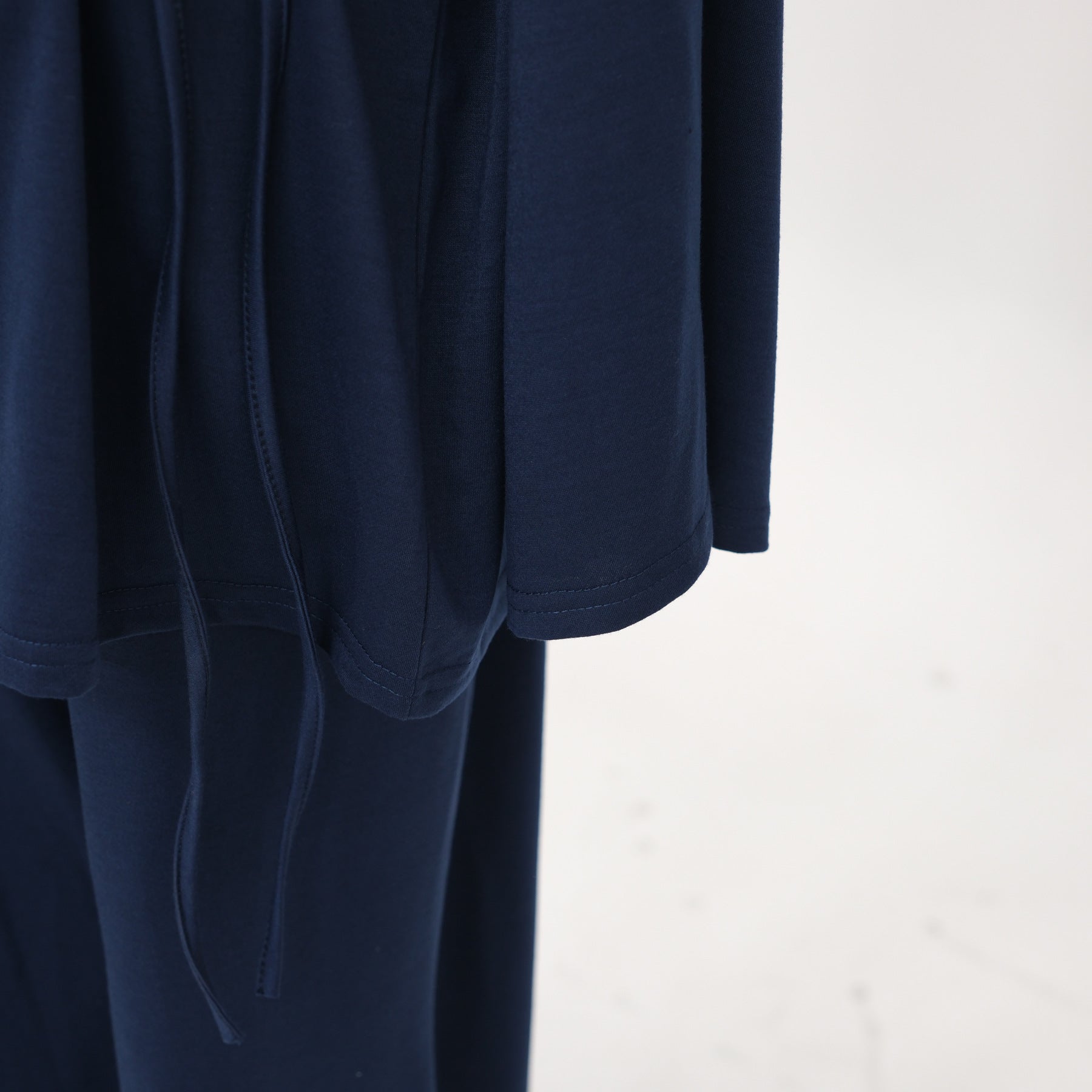 Cotton Two-Piece Set | Belted Tunic Top & Pants(MS279)