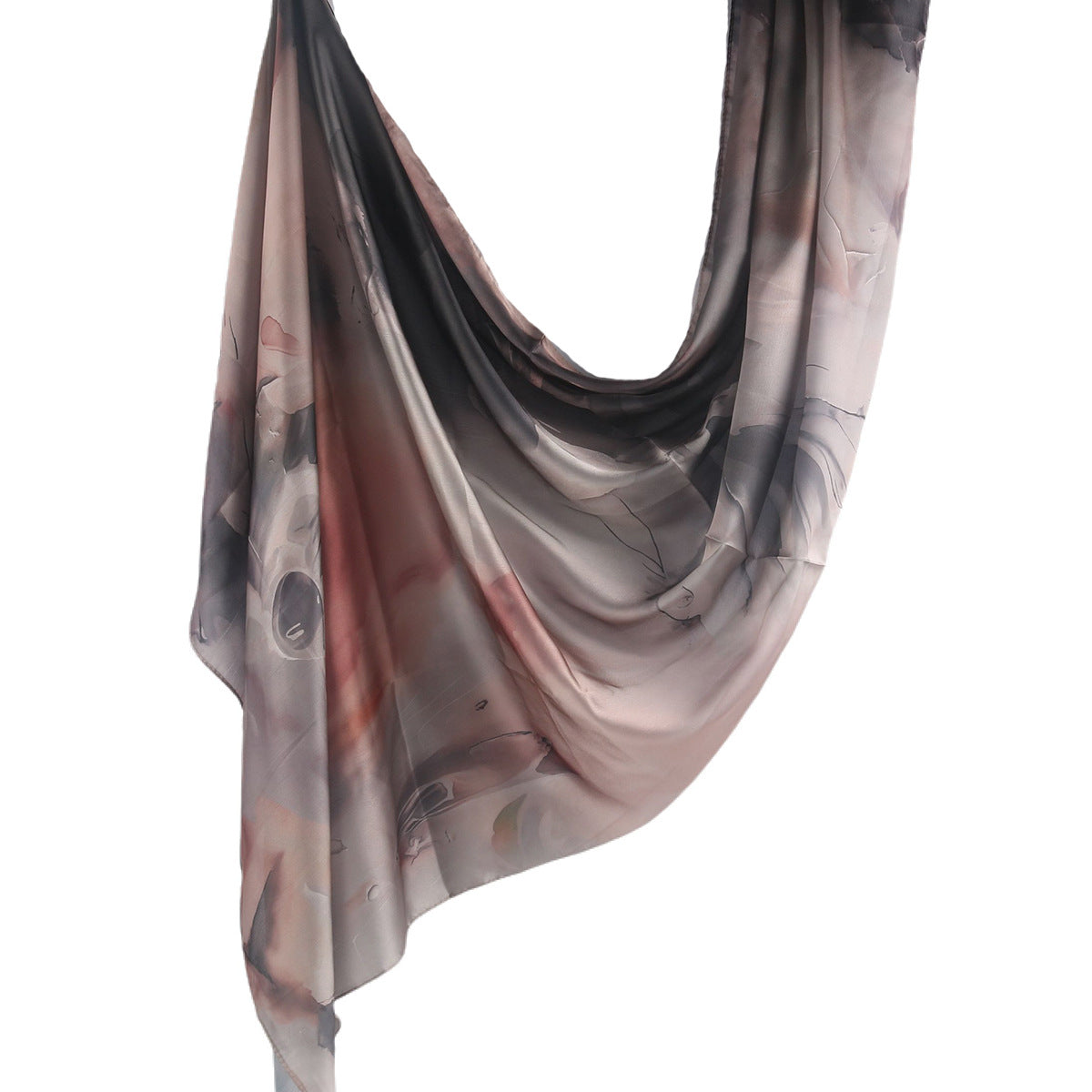 Silk Marble Print Hijab Scarf(MH209)