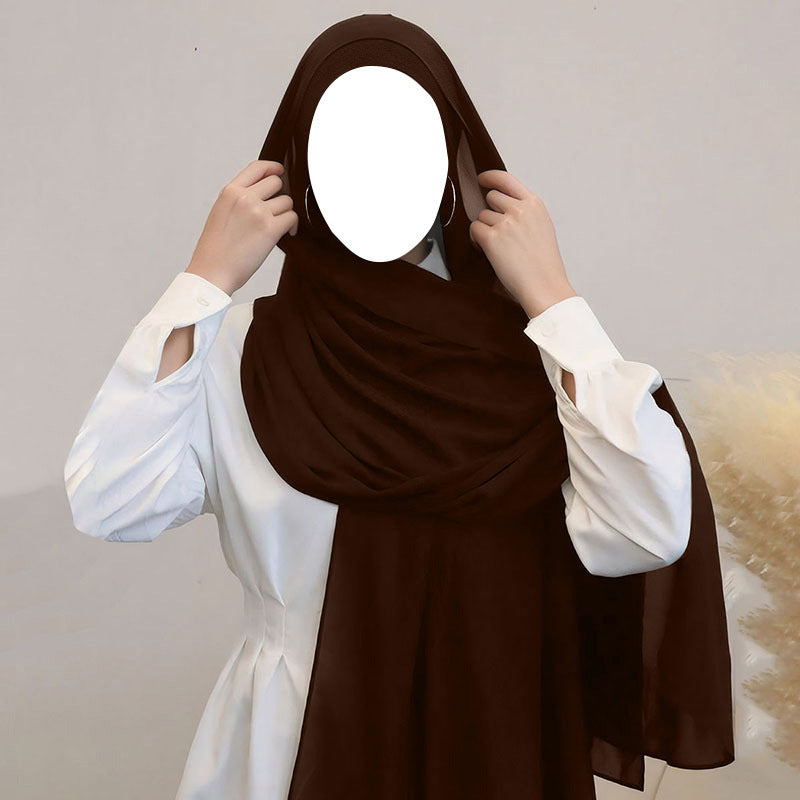 Crinkle Chiffon Hijab Set(MH210)