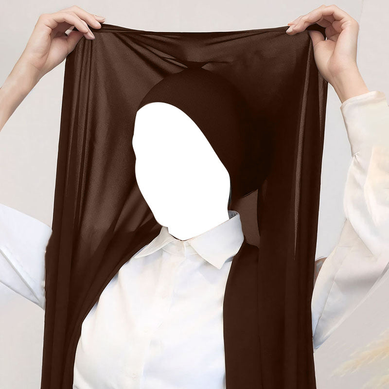 Crinkle Chiffon Hijab Set(MH210)