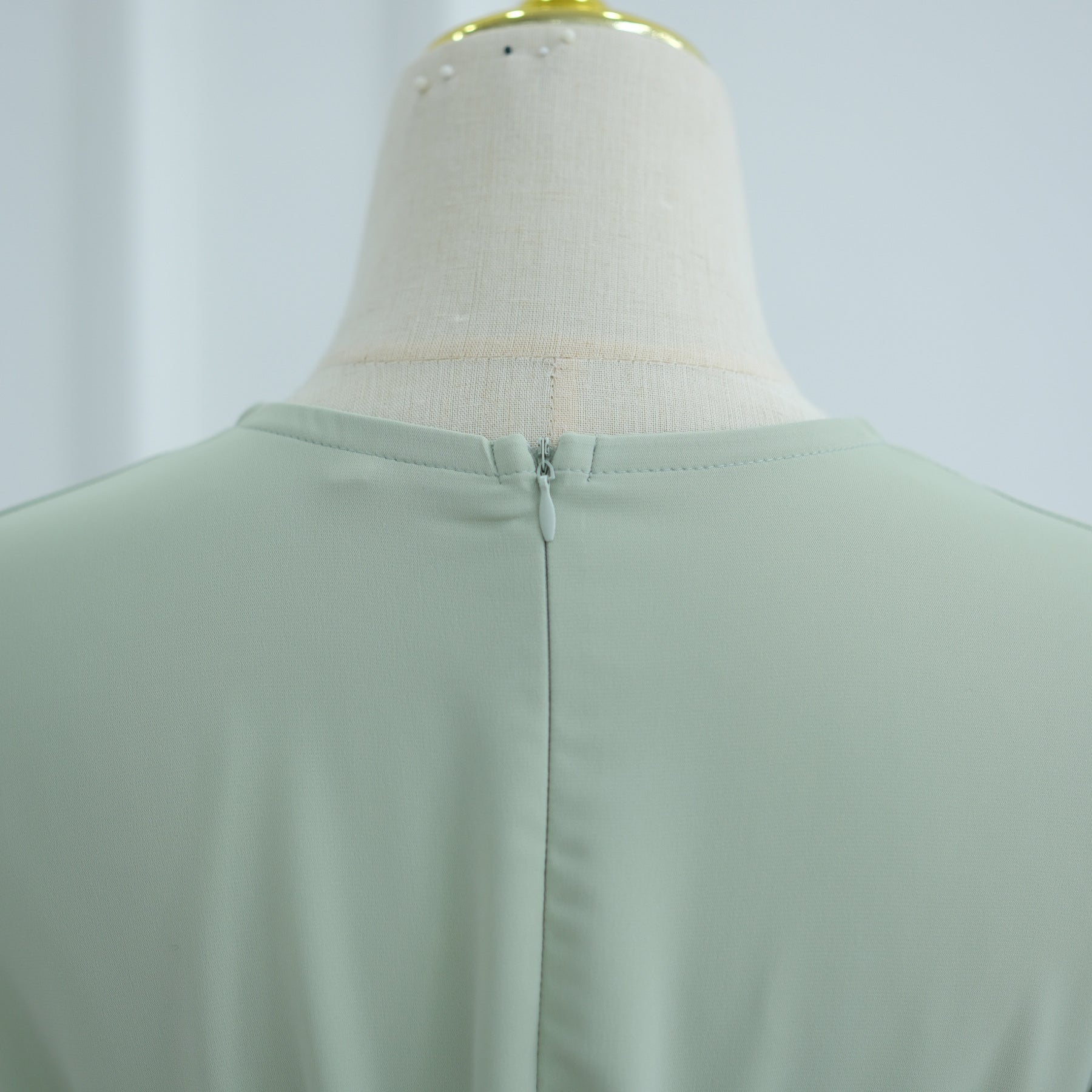 Solid Color Nida Abaya with Belt | A-Line Maxi Dress(MA359)