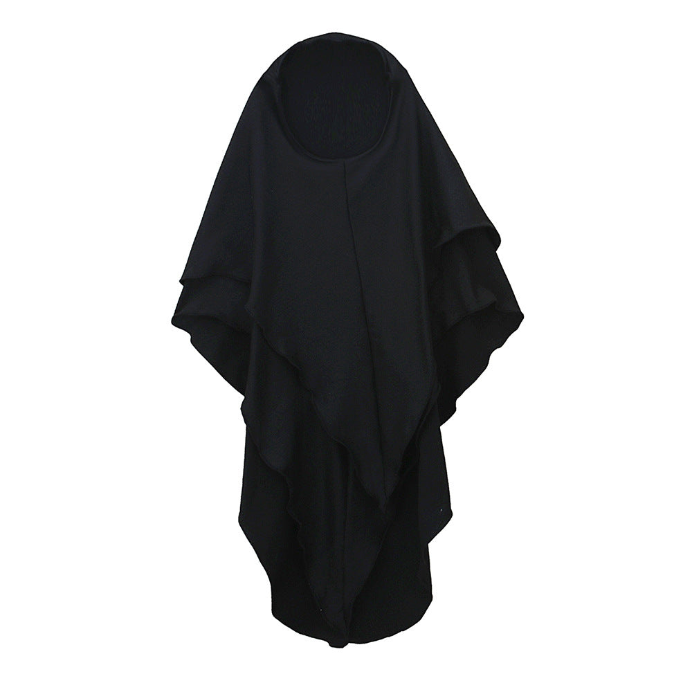 Girls Patchwork Floral Kid Abaya 2-Piece Set(MKG012)