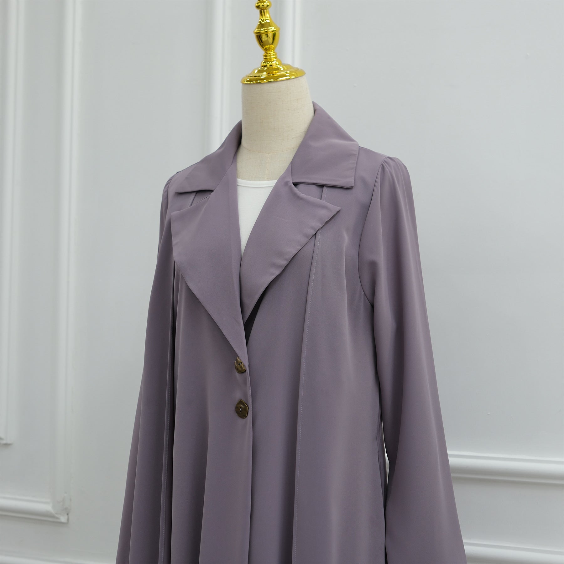 Blazer Open Abaya Set with Hijab(MOA272)