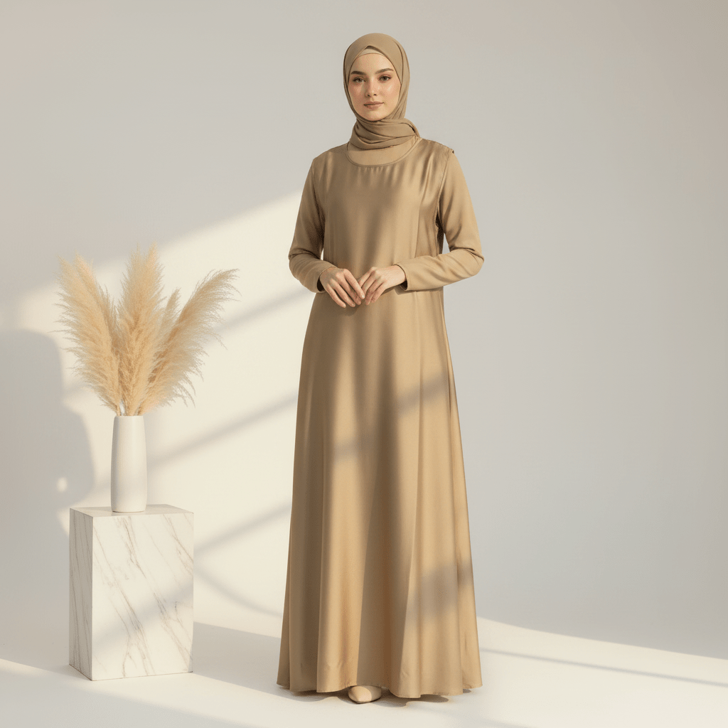 Archive Piece Satin Slip Maxi Dress - MP016 - Mariam's Collection