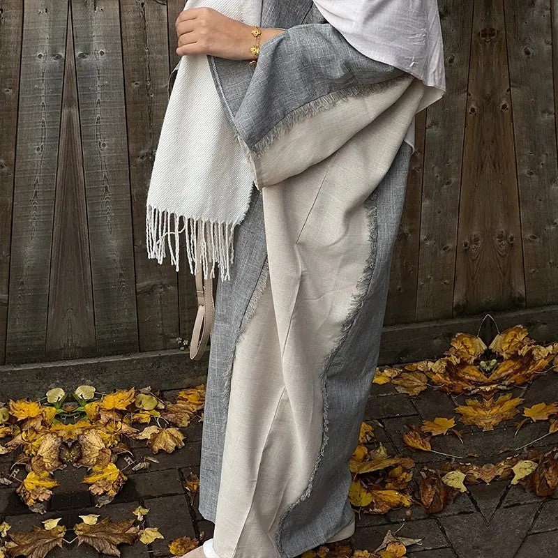 Two-Tone Frayed Patchwork Tunic – Archive Modest Tunic