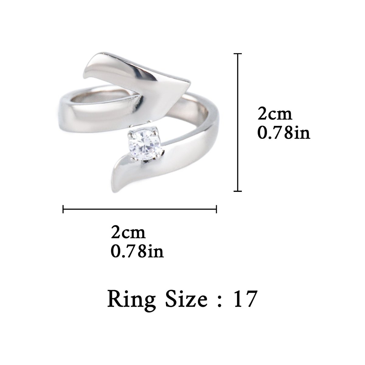 Artisan Asymmetric Diamond Ring Edgy Glamour for Standout Moments (MAC282) - Mariam's Collection