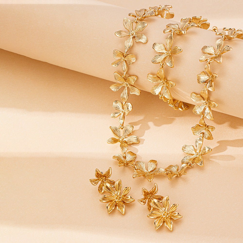 Artisan Floral Coordinating Jewelry Set (MAC326) - Mariam's Collection