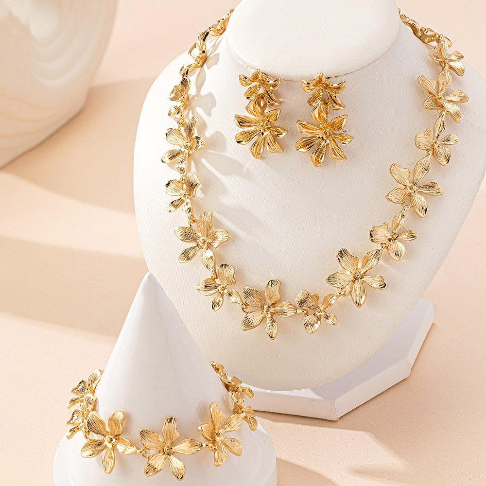 Artisan Floral Coordinating Jewelry Set (MAC326) - Mariam's Collection