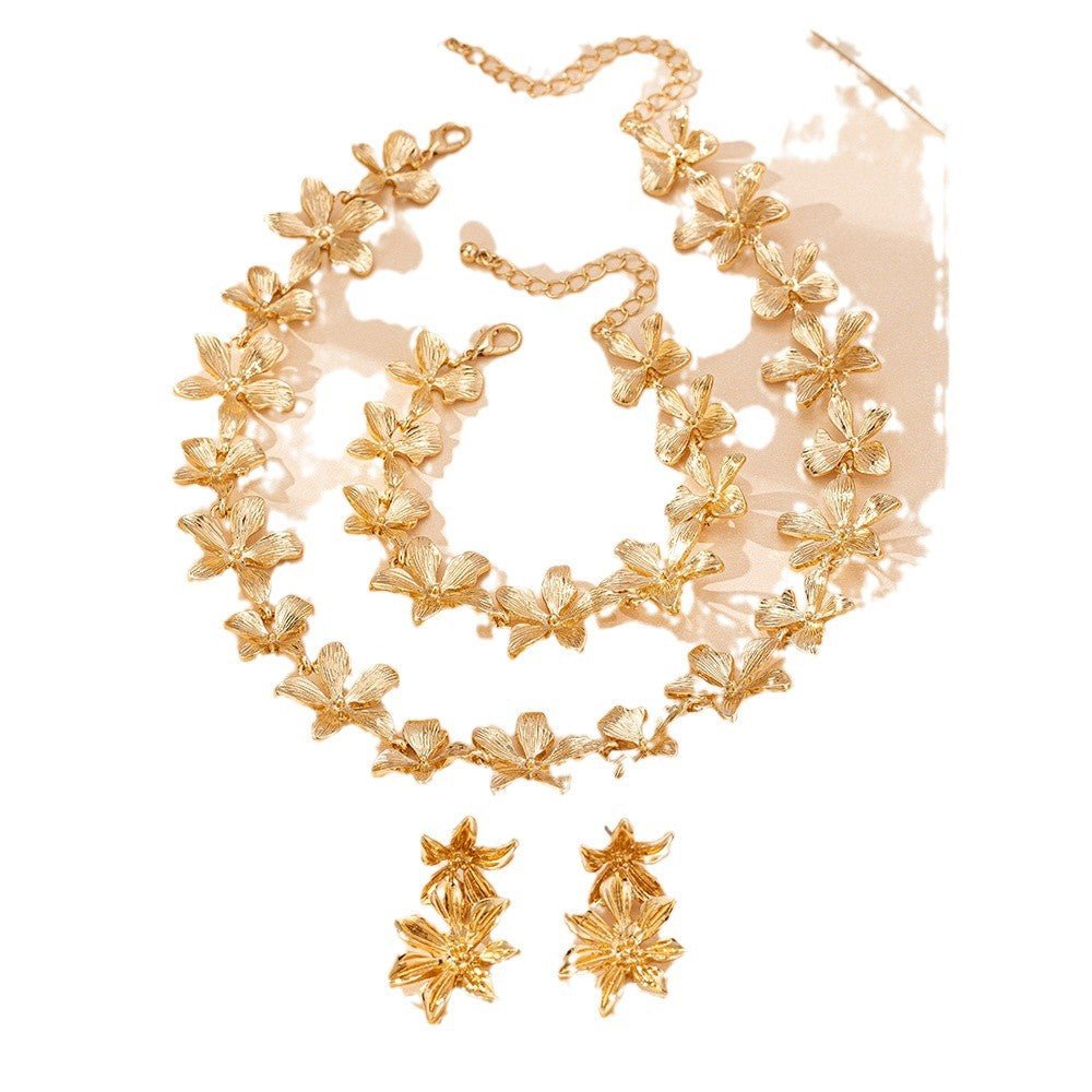 Artisan Floral Coordinating Jewelry Set (MAC326) - Mariam's Collection