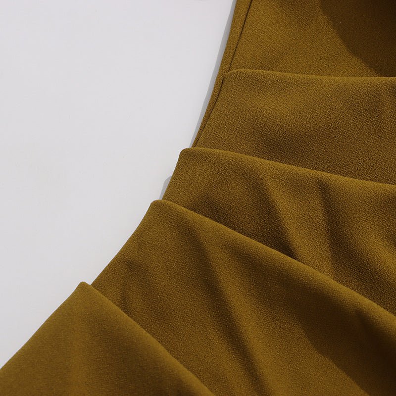 Asymmetric Cape Gown with Back Slit(MS216) - Mariam's Collection