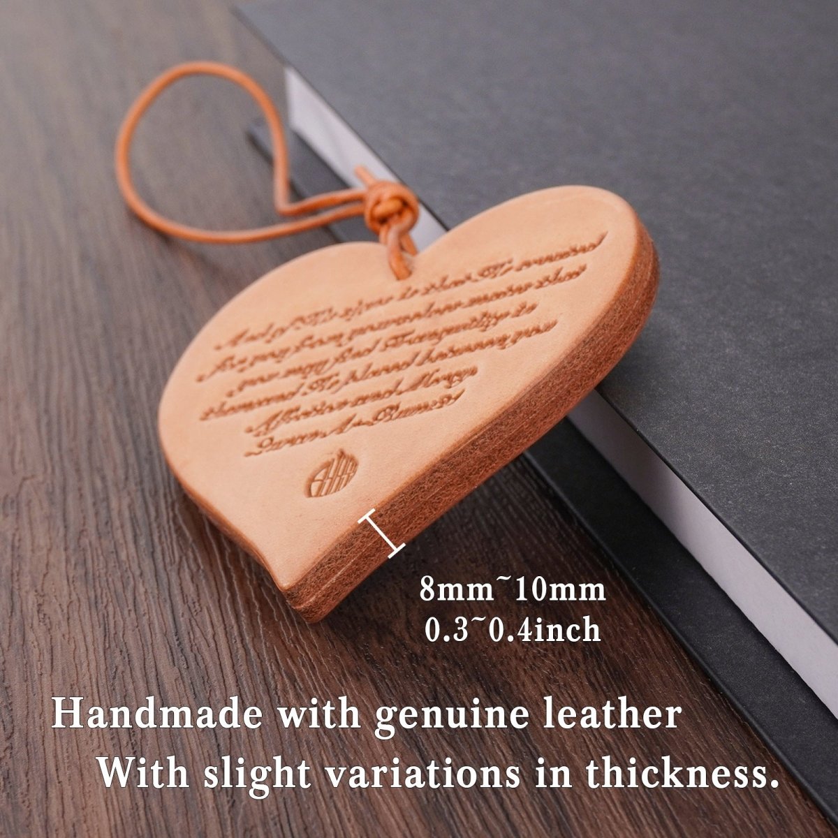 Authentic Islamic Style Dual - Sided Leather Car Hanging Ornament - Handcrafted Pure Cowhide with Geometric Patterns (MAC260) - Mariam's Collection