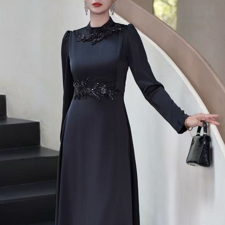 Beaded Embellished Maxi Dress(MS365) - Mariam's Collection