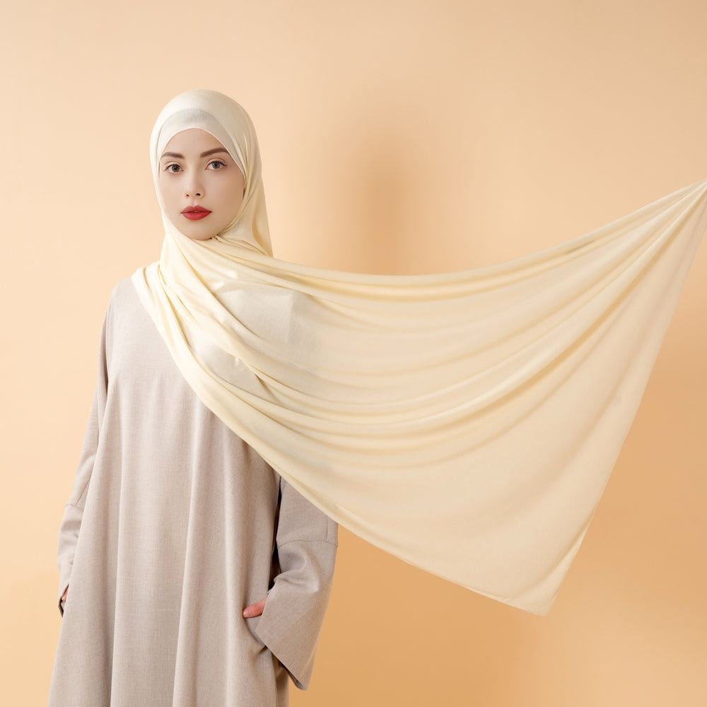 Cloud Soft Wool Blend Jersey Hijab(MH197)