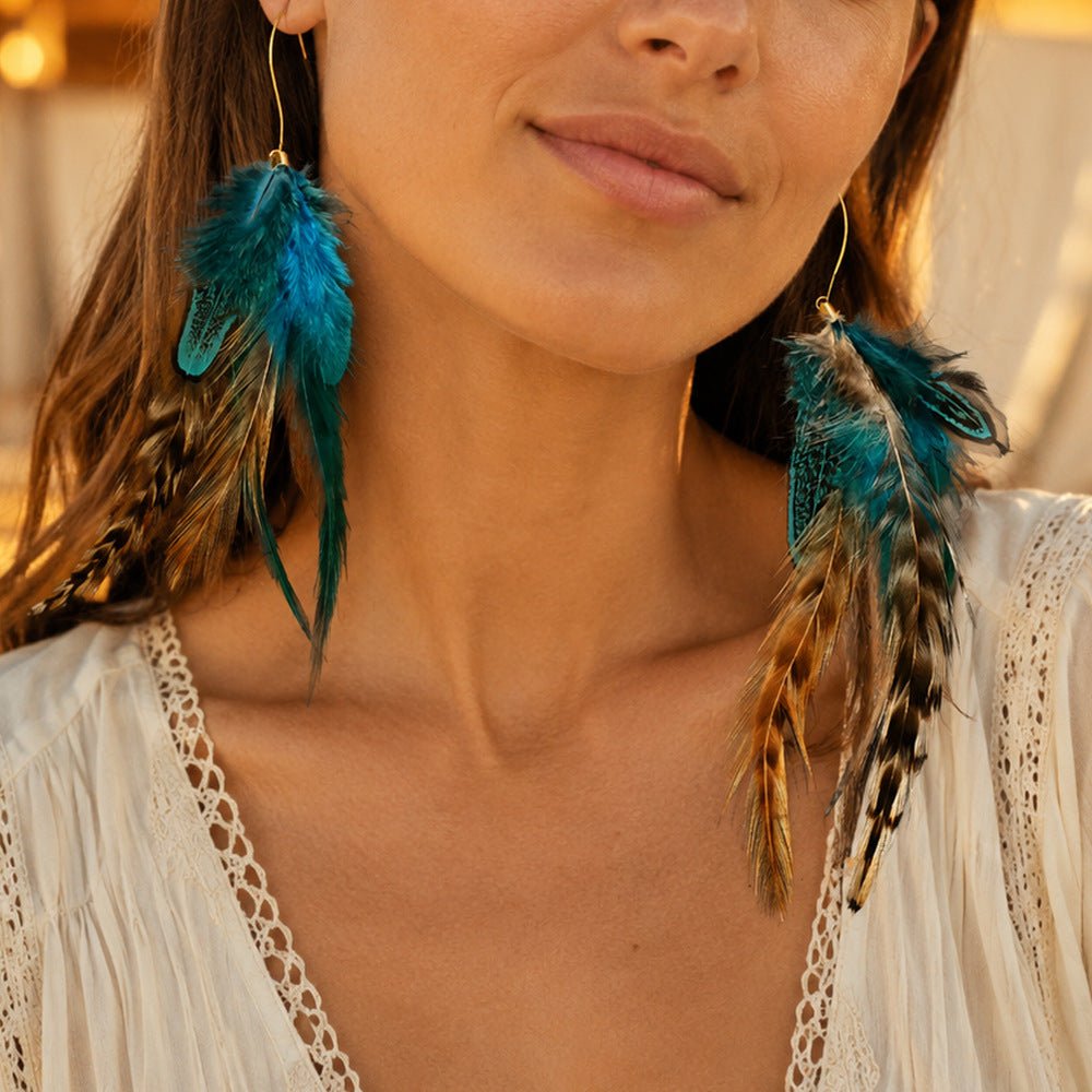 Bohemian Festival Statement Earrings(MAC468) - Mariam's Collection