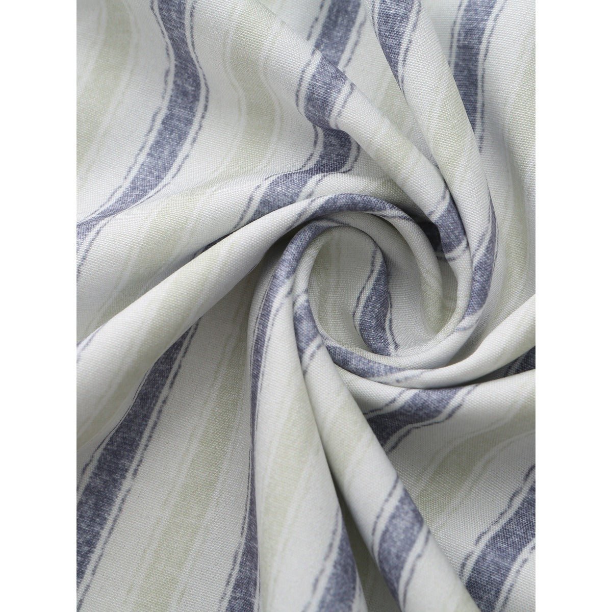 Breathable 3D Digital Print Striped Thobe Men's Loose Fit Short Sleeve Muslim Robe with V - Neck. (MT033) - Mariam's Collection