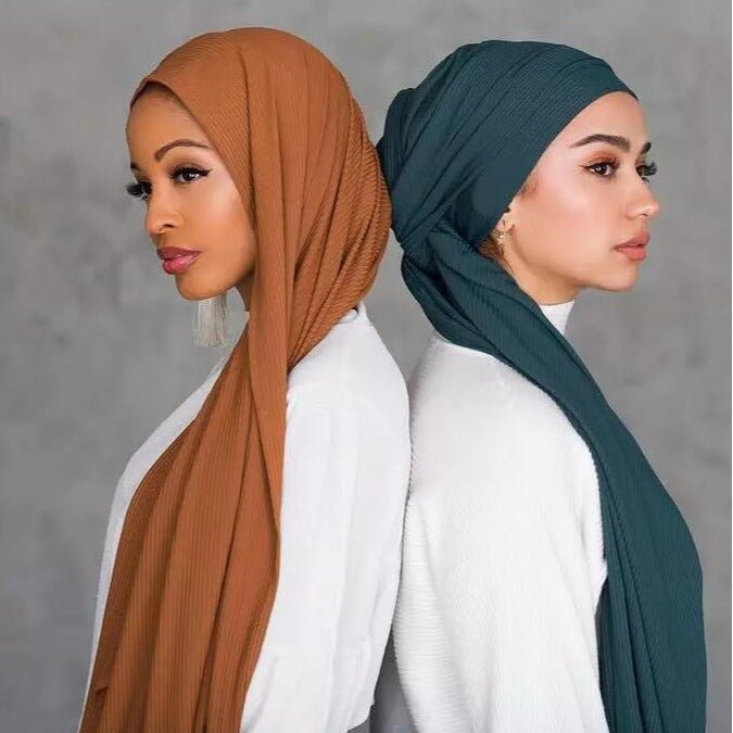 Breathable Stretch Knit Scarf Hijab (MH189) - Mariam's Collection