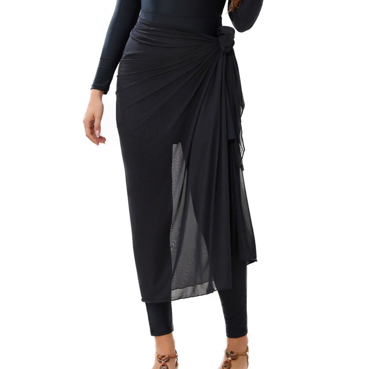 Long Sleeve Peplum Swim Set(MB025) - Mariam's Collection