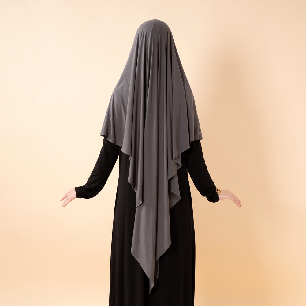 Premium Lenzing™ Modal Khimar with Integrated Face Veil (MK029)