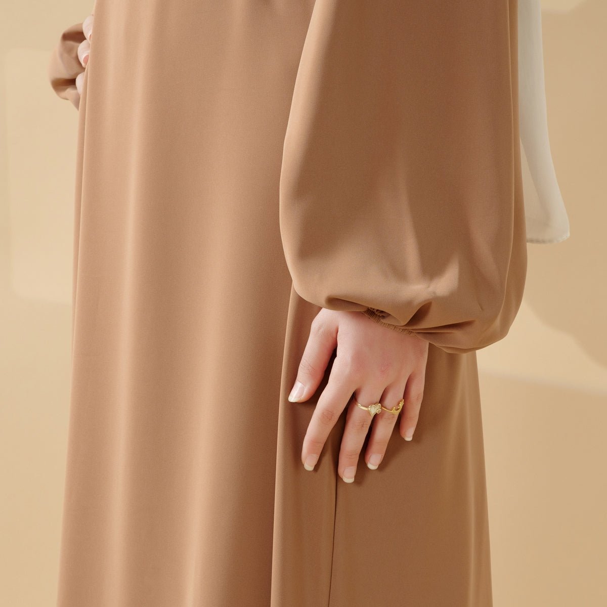 Candy Color Pleated Abaya | Must - have Essential Basic Dress (MA142) - Mariam's Collection