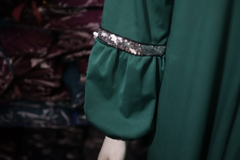 Casual Versatility Abaya with Delicate Sequin Details (MA150) - Mariam's Collection