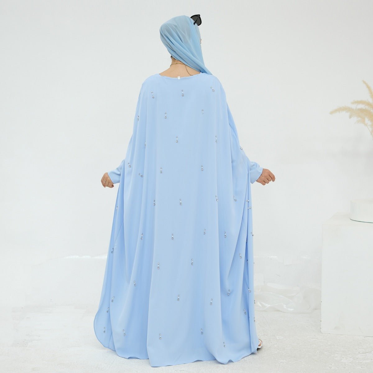 Celestial Beaded Luxury Muslim Abaya Set | Modest Dresses with Beading Detailing (MA266) - Mariam's Collection