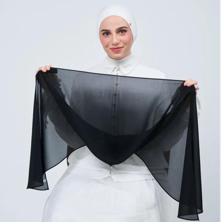 Chiffon Instant Hijab with Magnetic Closure(MH202) - Mariam's Collection